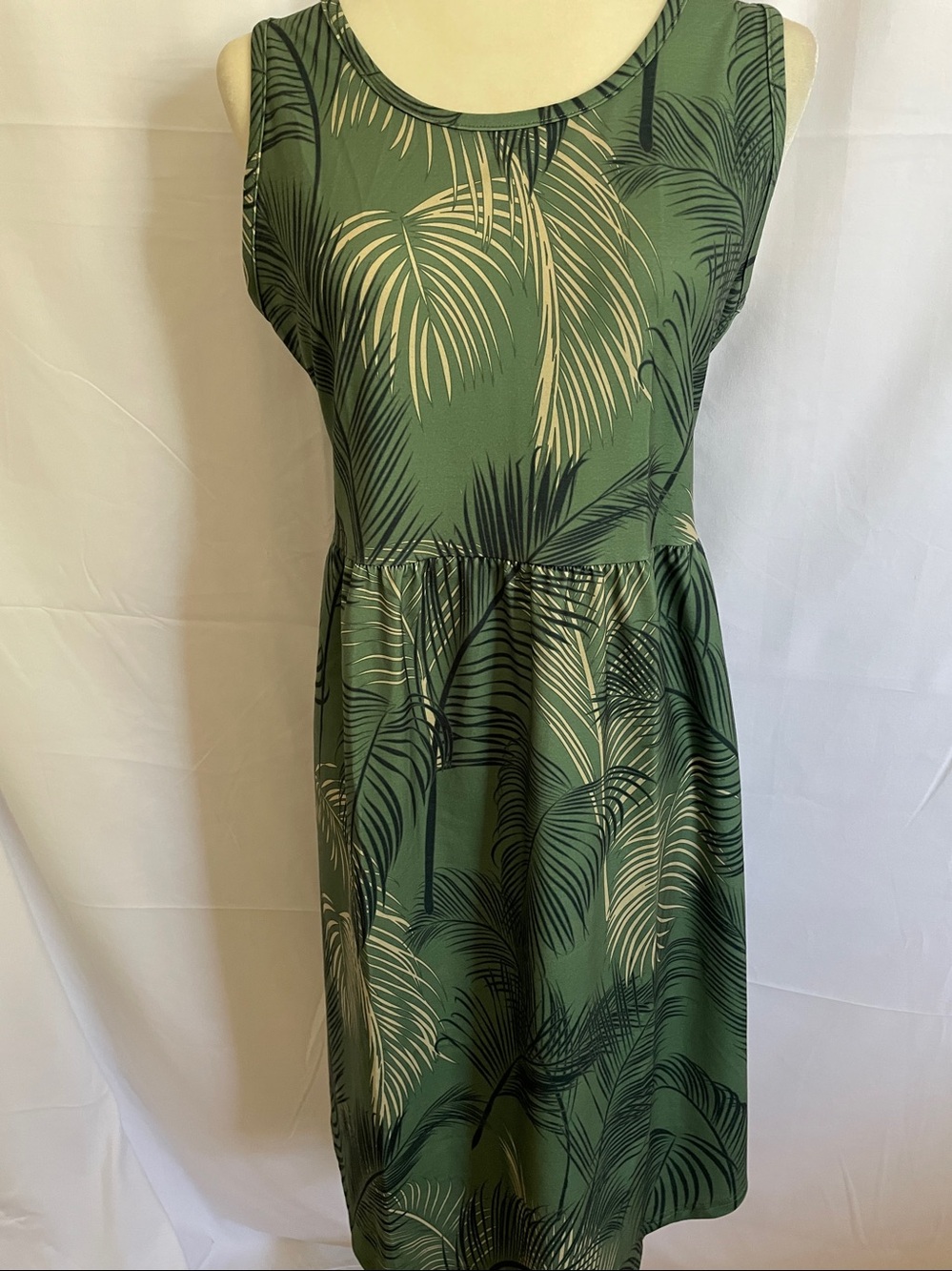 IZURIA Brand Sleeveless Empire Waist Dress.